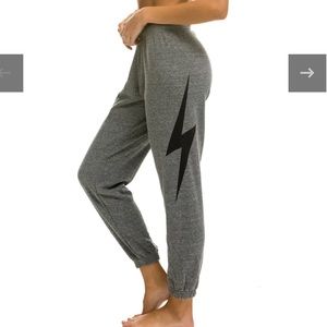Aviator Nation Grey Bolt Sweatpants M